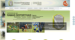 Desktop Screenshot of colegiofundadoresdelacalera.cl